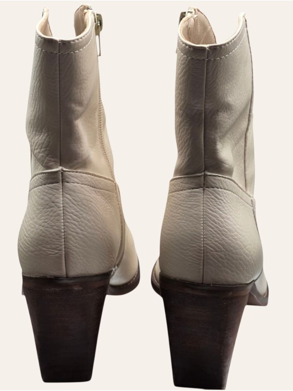 Oasis Society Cream Western Cowboy Boots Pointed Toe NIB 8 - Picture 11 of 12